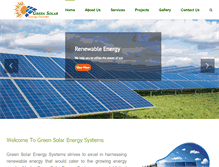 Tablet Screenshot of greensolarenergysystems.com